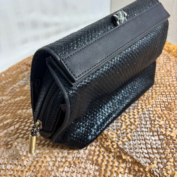 Henry Charles Michele Black | Large Deluxe Cosmetic Clutch | Retail $166 - Picture 5 of 14